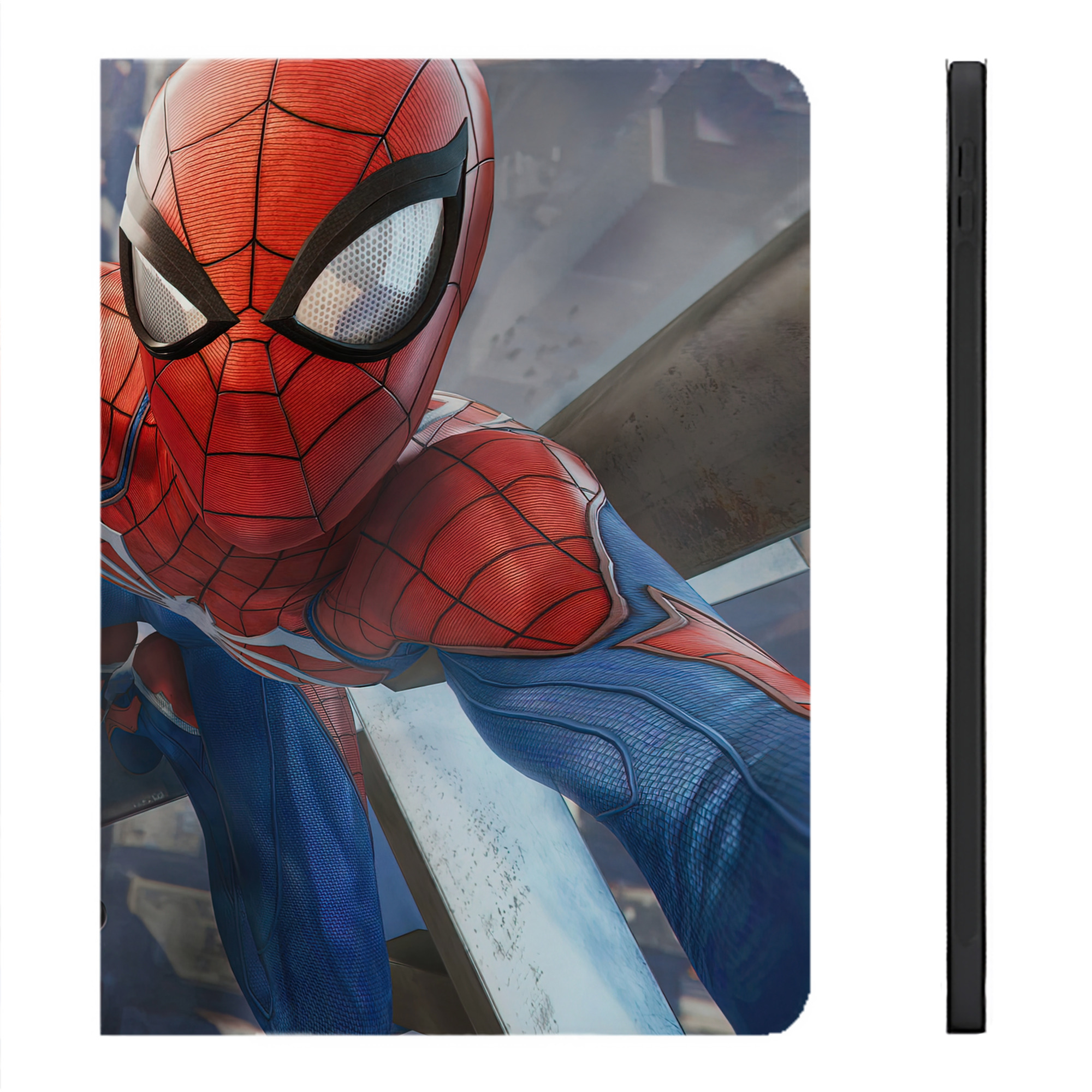 Spider Man スパイダーマン IPadケース ペンホルダー付き ブックスタイルデザイン